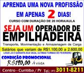 Curso de OPERADOR DE EMPILHADEIRA - 20hs.